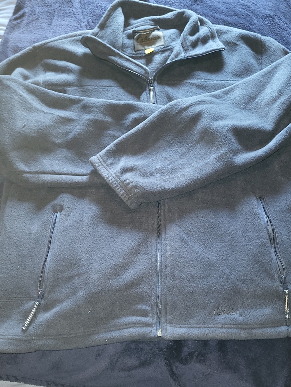 Cabela's Men's Navy Full-Zip Fleece Jacket